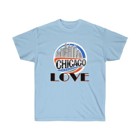 I Love Chicago T Shirt Men And Women T Idea Streetwear Etsy