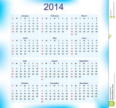 Nationale bundels data bundels internationale bundels lange termijn bundels maandabonnement. Nieuwjaar 2014 Kalender Voor Alle Maanden Vector ...