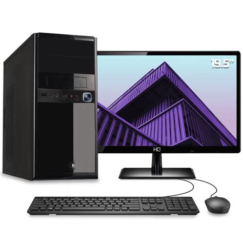 Computador Desktop Completo Quantum Intel Core I3 6gb Hd 320gb Monitor