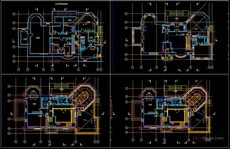 Historic Villa Plans Elevations And Sections Autocad File Free Download