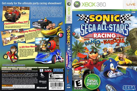 Sonic And Sega All Stars Racing Xbox360 X141 Bem Vindoa à Nossa