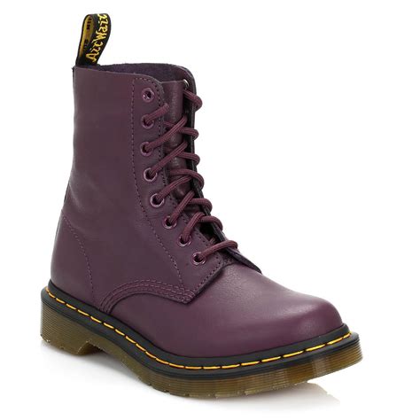 Dr Martens Dr Martens Womens Purple Pascal Virginia Leather Boots Lyst Uk