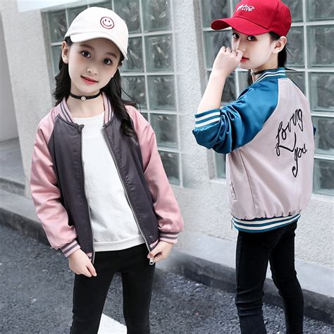 2018 New Fashion Kids Girls Jackets Back To School Outfits Autumn Girls