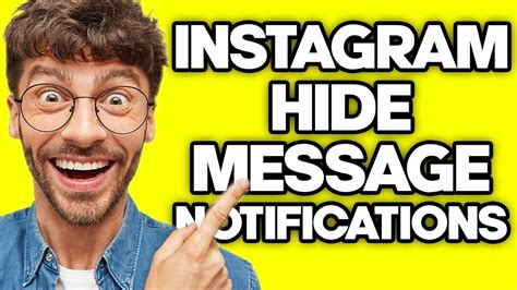 How To Hide Message Notifications On Instagram 2023 Youtube