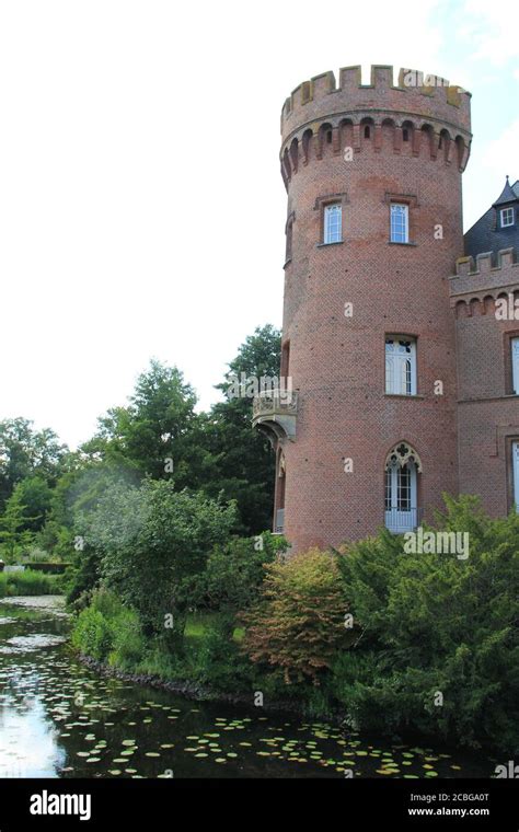 Moyland Castle In Germanymoated Castle Stock Photo Alamy