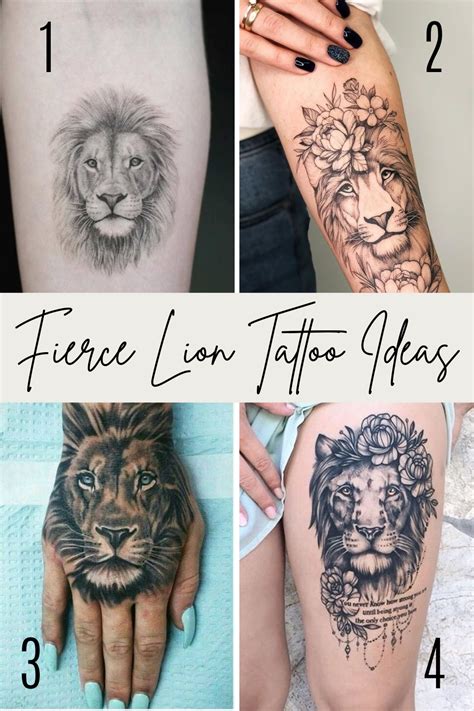Fierce Lion Tattoo Ideas For Women Men Tattoo Glee