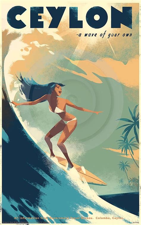 Art Deco Artwork Art Deco Posters Design Posters Surf Poster Poster