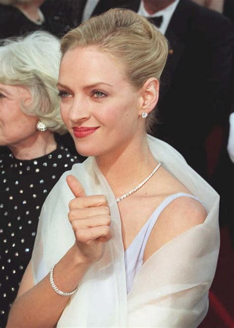 Uma Thurman Iconic Beauty Looks From The 1995 Oscars Popsugar