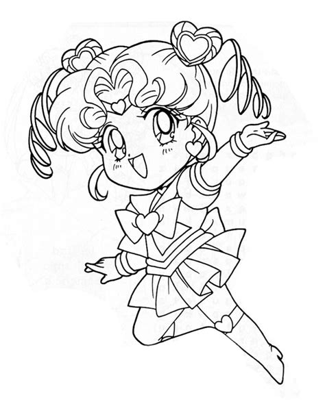 Sailor Chibi Moon Coloring Pages Sketch Coloring Page