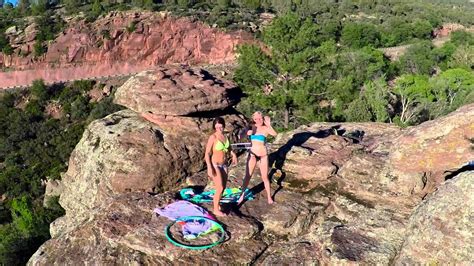 Drone Discovers Bikini Mountain Climbers Youtube