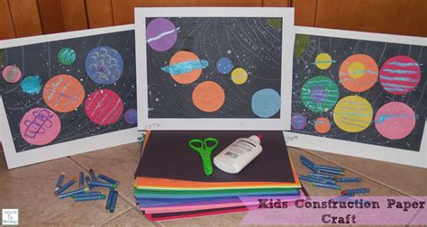 Kids Construction Paper Craft Learn And Link With Linky