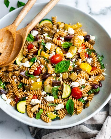 Healthy Vegetarian Pasta Salad Recipes Pasta Pesto Salad Recipe Easy