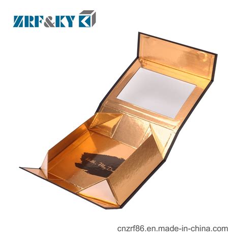 Custom Paper Packaging Folding Collapsible Magnetic Boxes With Pvc
