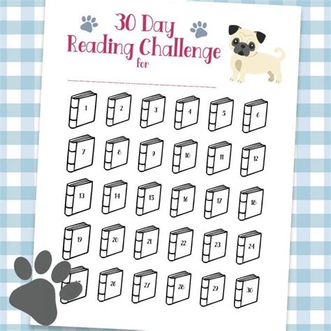 30 Day Reading Challenge Printable Printables 4 Mom Reading Challenge Book Challenge