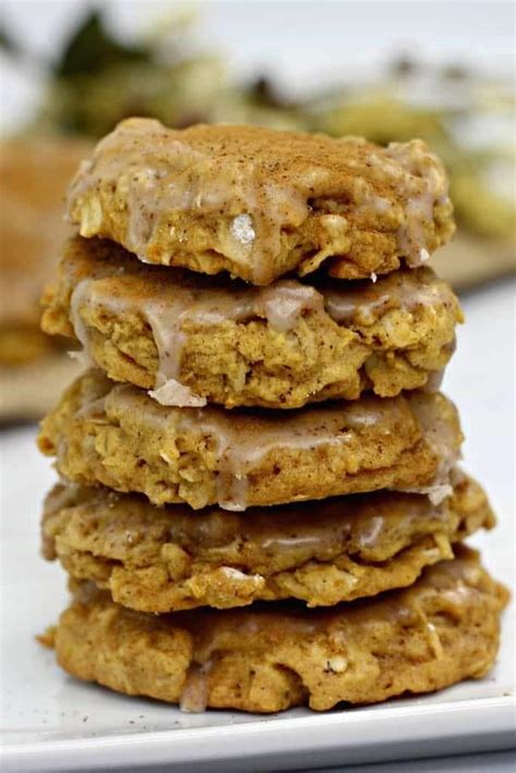 Iced Pumpkin Oatmeal Cookies The Awesome Muse