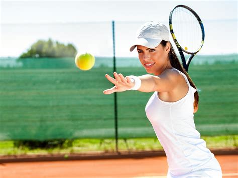 Wallpaper Sports Women Model Brunette Play Tennis Player Ball