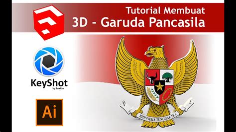 Garuda Pancasila 3d Sketchup Tutorial Youtube