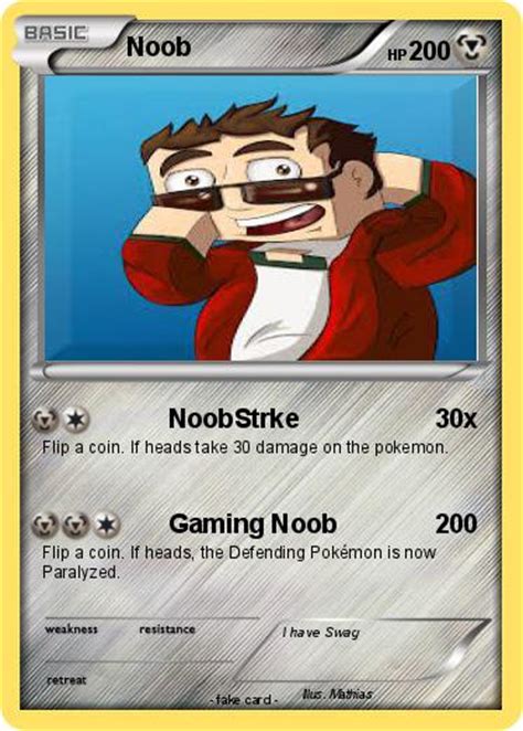Pokémon Noob 601 601 Noobstrke My Pokemon Card