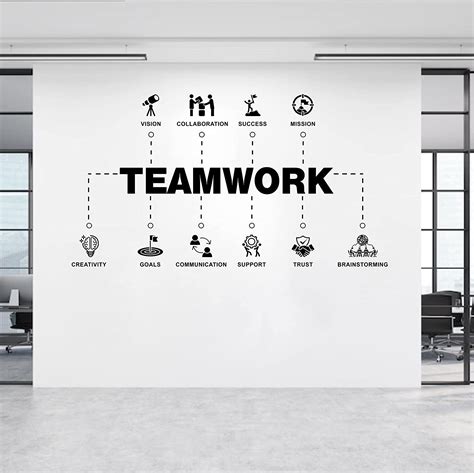 Teamwork Wall Decals Teamwork Values Stickers Office Team Team