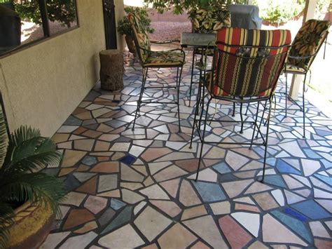 I share pictures that i enjoy of houses, interior design, cozy fireplaces, colorful fabrics, cute. Joni Kisro: "This is my patio that I mosaic tiled. I went ...