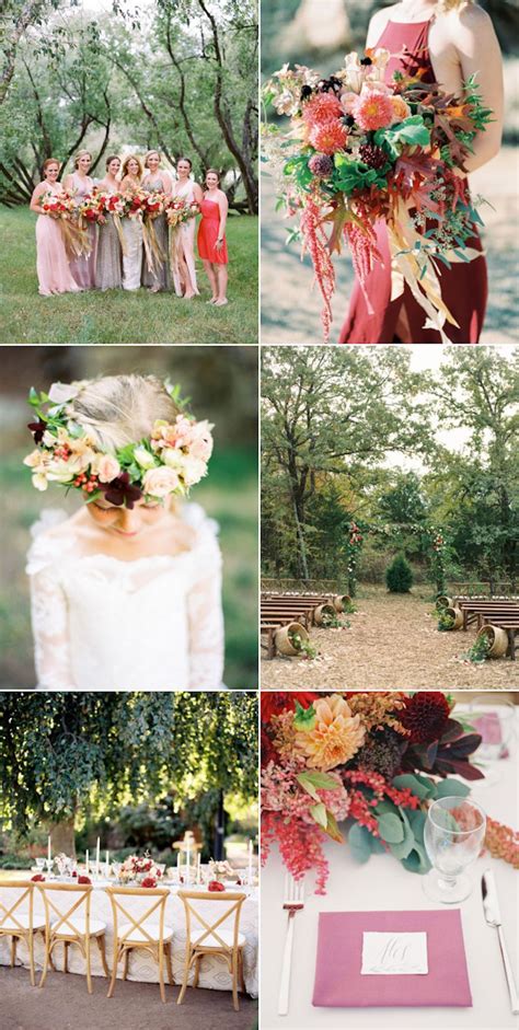 Fresh Beautiful Color Palettes For Fall Weddings Fall Color Palette