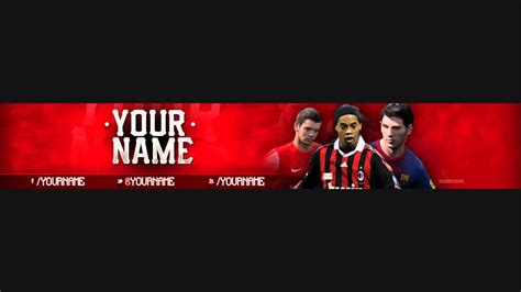 Fifa14 Youtube Channel Banner Template Free Dl Youtube