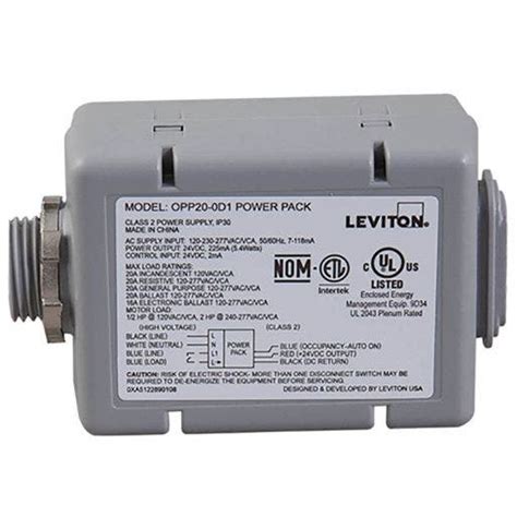 Leviton® Standard Power Pack 20a For Occupancy Sensors Gray