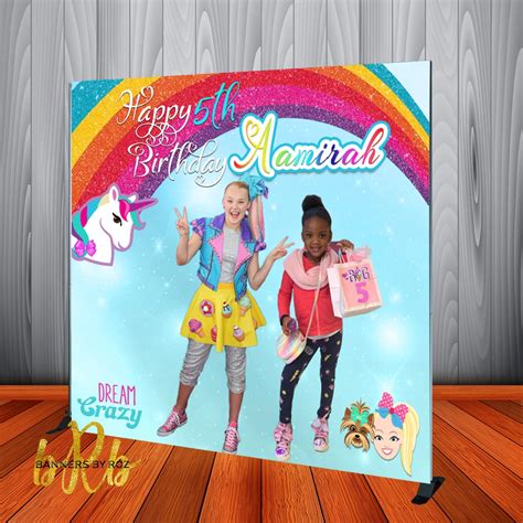 Jojo Siwa Photo Backdrop For Birthday Party Or Any Event Designed