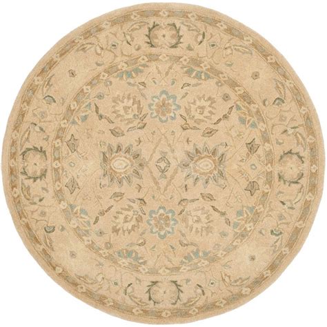 Safavieh Anatolia Taupeblue 6 Ft X 6 Ft Round Area Rug An572a 6r