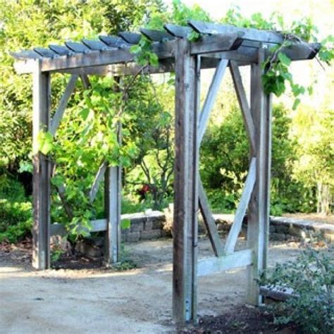 This project has its unique charm and it can be assembled in just a few days. DIY Grape Arbor ( Simple DIY Pergola ): Free Building Plan ...