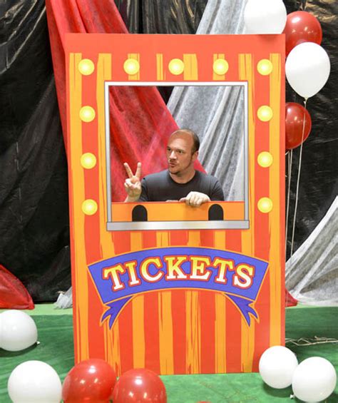 Carnival Ticket Booth Photo Cardboard Cutout Standup Prop Dino Rentos