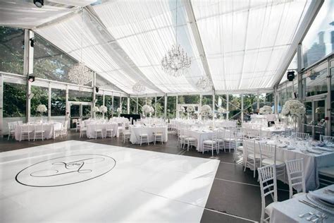 An All White Wedding In The Glass Pavilion At Casa Loma