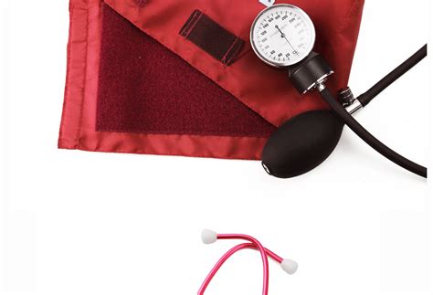 Generic Red Medical Blood Pressure Monitor Bp Cuff Manometer Upper Arm