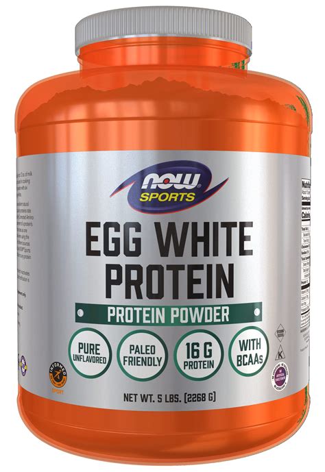 Now Foods Sports Egg White Protein Powder 5 Lbs 2268 G