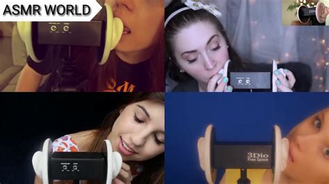 Asmr Ear Licking Kissing 4 In One Youtube