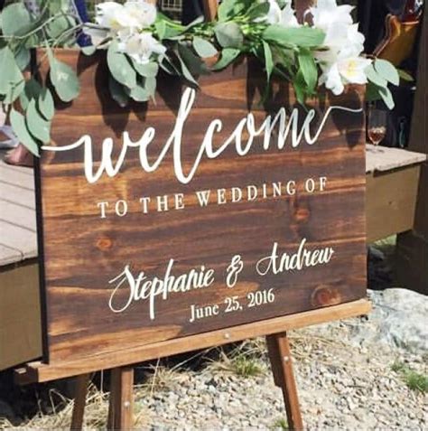 Welcome To Our Wedding Sign Wedding Decoration Wedding Sign