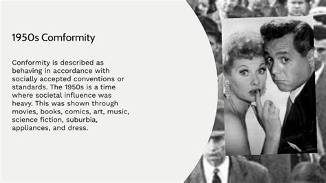 1950s Conformity By Olivia Noll