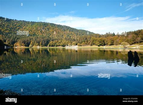 Bolu Turkey October 15 2023 View Of Suluklu Lake Natural Park Which