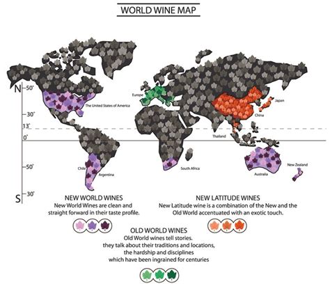 Wine Map New World Old World New Latitude Wine Map Wine Region