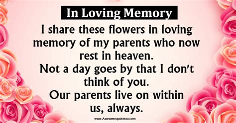 Remembering Our Parents In Heaven