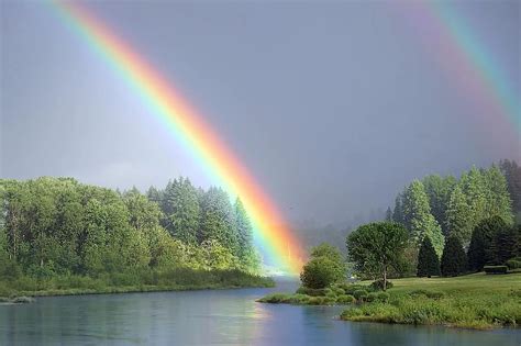 Rainbow River Nature Landscape Scenery Water Sky Pikist