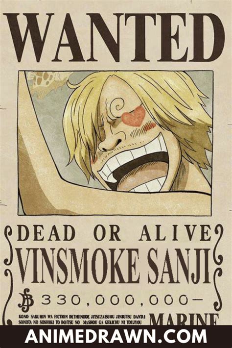 Sanji Bounty Imagenes De One Piece Tatuajes De One Piece One Piece