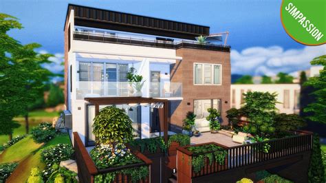 Detached House Korean Inspired│cc│the Sims 4│speed Build│simpassion
