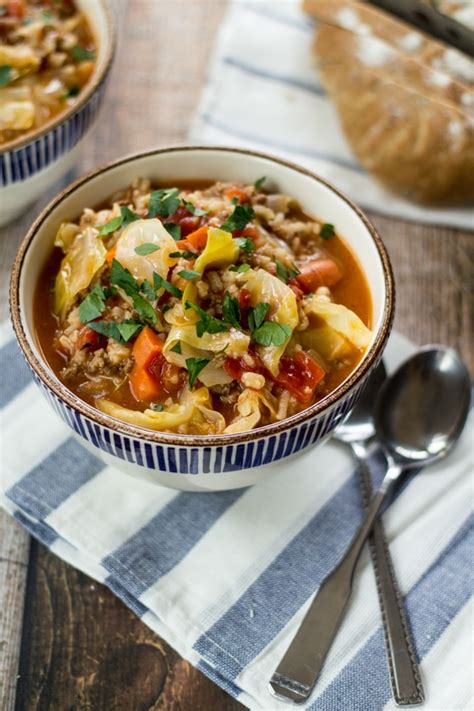 Sometimes i get odd food cravings, and i've been. Easy Russian Cabbage Roll Soup - The Wanderlust Kitchen