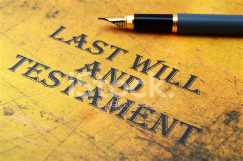 Last Will And Testament Stock Photos