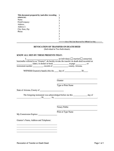 Revocation Deed Beneficiary Fill Online Printable Fillable Blank