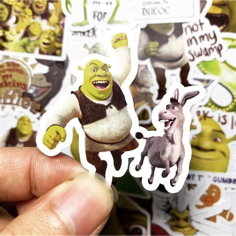 Jual Shrek Disney Dreamworks Netflix Film Sticker Stiker Logo Tumblr