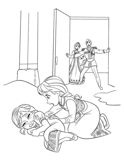 elsa-y-anna-frozen-para-pintar - Dibujalandia