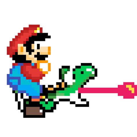 Pixilart Yoshi Mario Pixel 1 By Anonymous