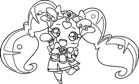 Glitter Force Toy Girl Coloring Page